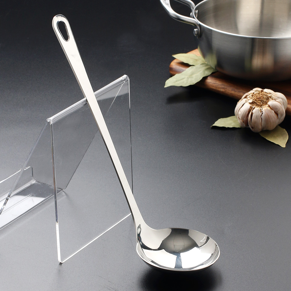 샤틴 스텐 국자 업소용 작은 서빙 미니 국자 래들 레들 28.2x8.3cm, 1개 - 상세 이미지 2