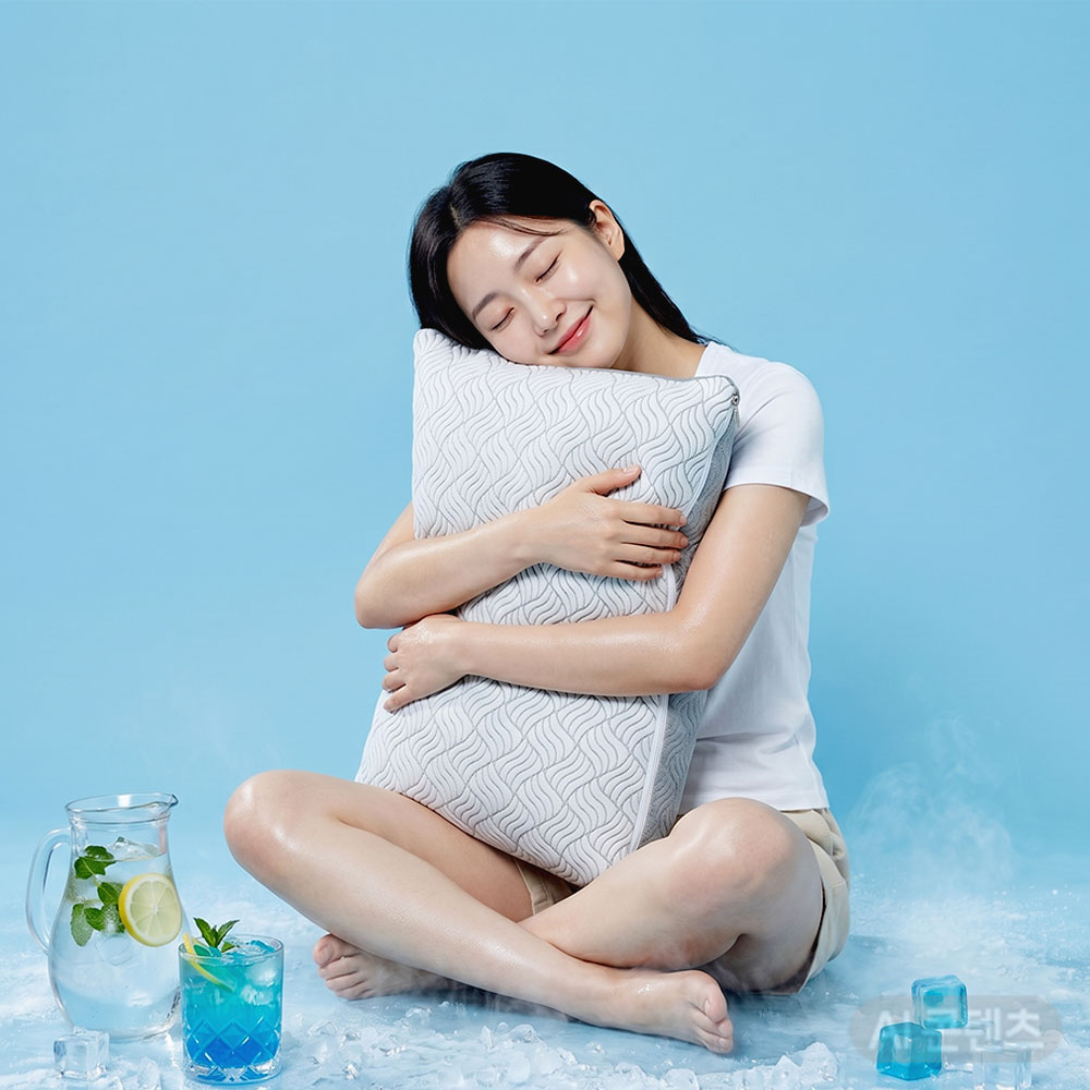조은자리 1+1 냉감 베개커버 여름 쿨링 휴비스 듀라론 베게 밴딩 밴드 40x60 2장 - 상세 이미지 3