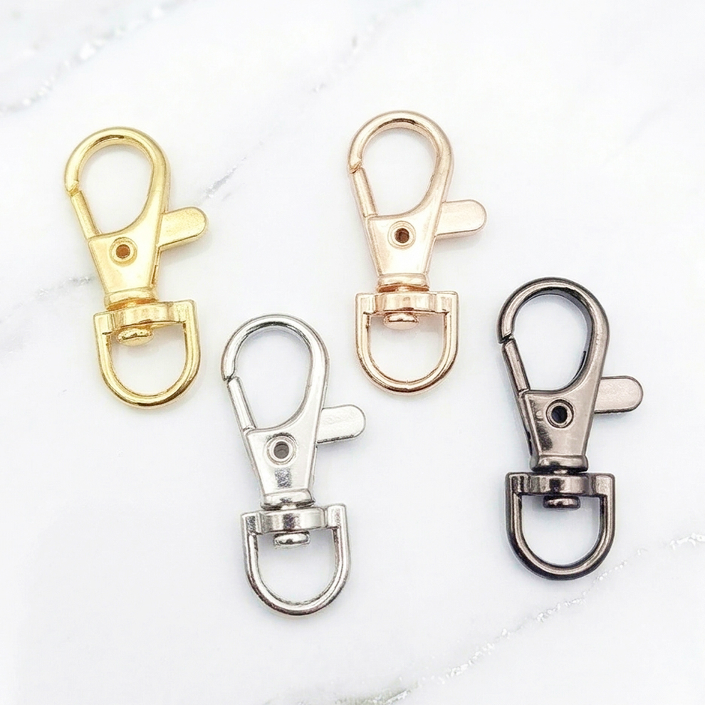 키링 연결고리 재료 붕어고리 회전 키체인 가방 인형 열쇠고리 링 후크 걸이 38mm 10P - 상품 이미지