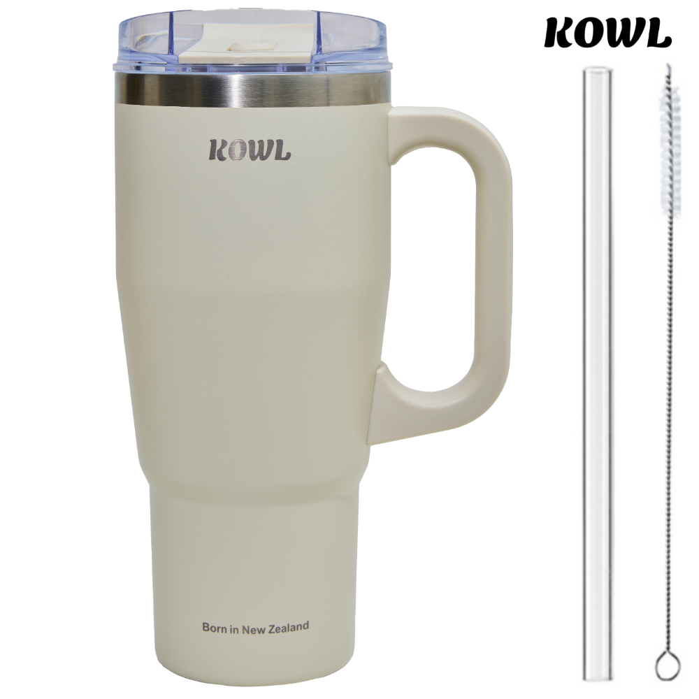 코울 밀퍼드 대용량 빨대 손잡이 이중진공 보온보냉 차량용 텀블러 950ml - 상품 이미지
