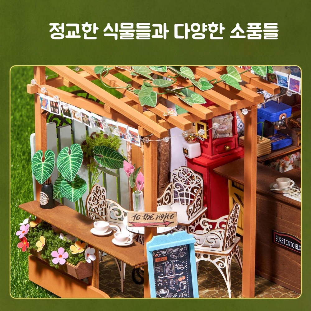 로라이프 소품 카페 미니어쳐 하우스 입체 선물 rolife 미니어처 장식 DIY 로보타임 - 상세 이미지 4