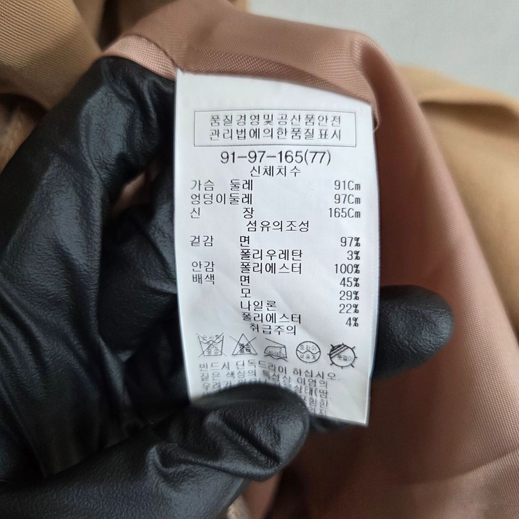 쉬즈미스 베이지 여자 트렌치 91-165 N8744 이미지 8