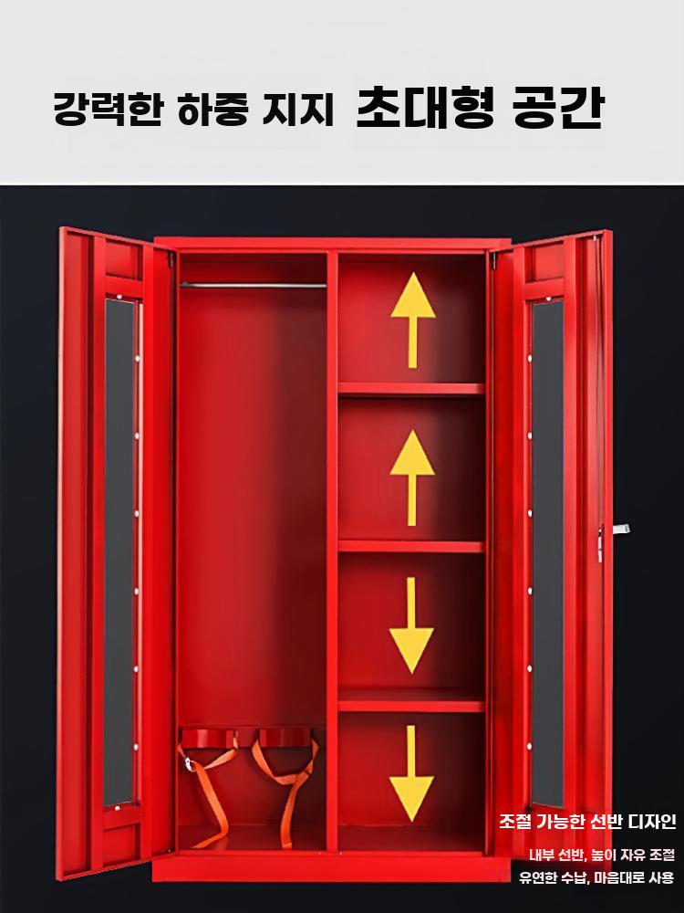 소방자재보관함 캐비닛 안전 스테인리스 소방용품 수납 750x450x260mm - 상세 이미지 2