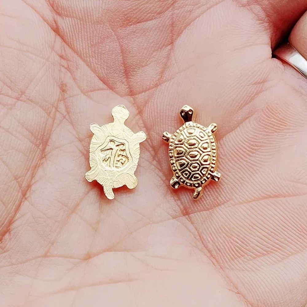 황금 행운 거북이 파츠 미니 네일 데코덴 폰꾸 비즈 스쿱 마켓 꾸미기 초미니 - 상세 이미지 2