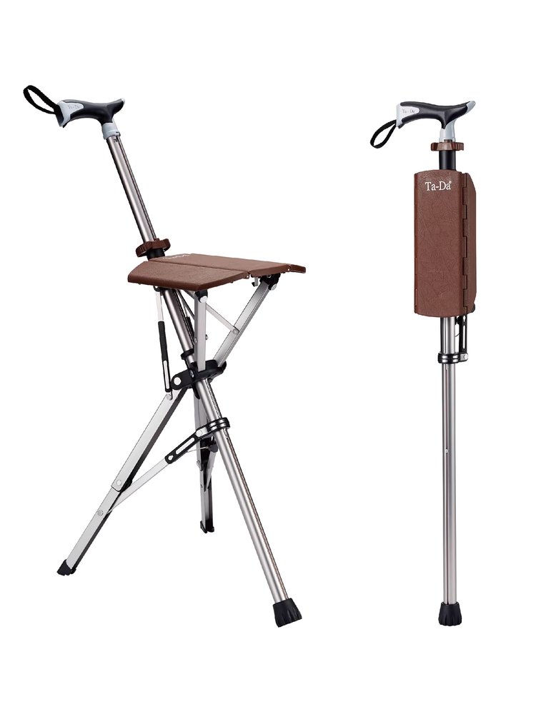휴대용 지팡이 의자 어르신 초경량 용품 할머니 노인 휴식 스툴 - 상세 이미지 3