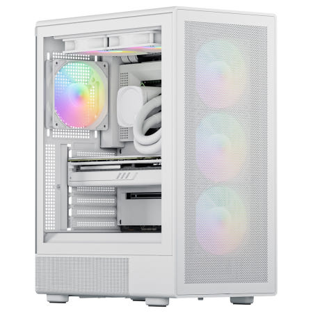 아이구주 HATCH S200 미들 ATX 컴퓨터 케이스 화이트