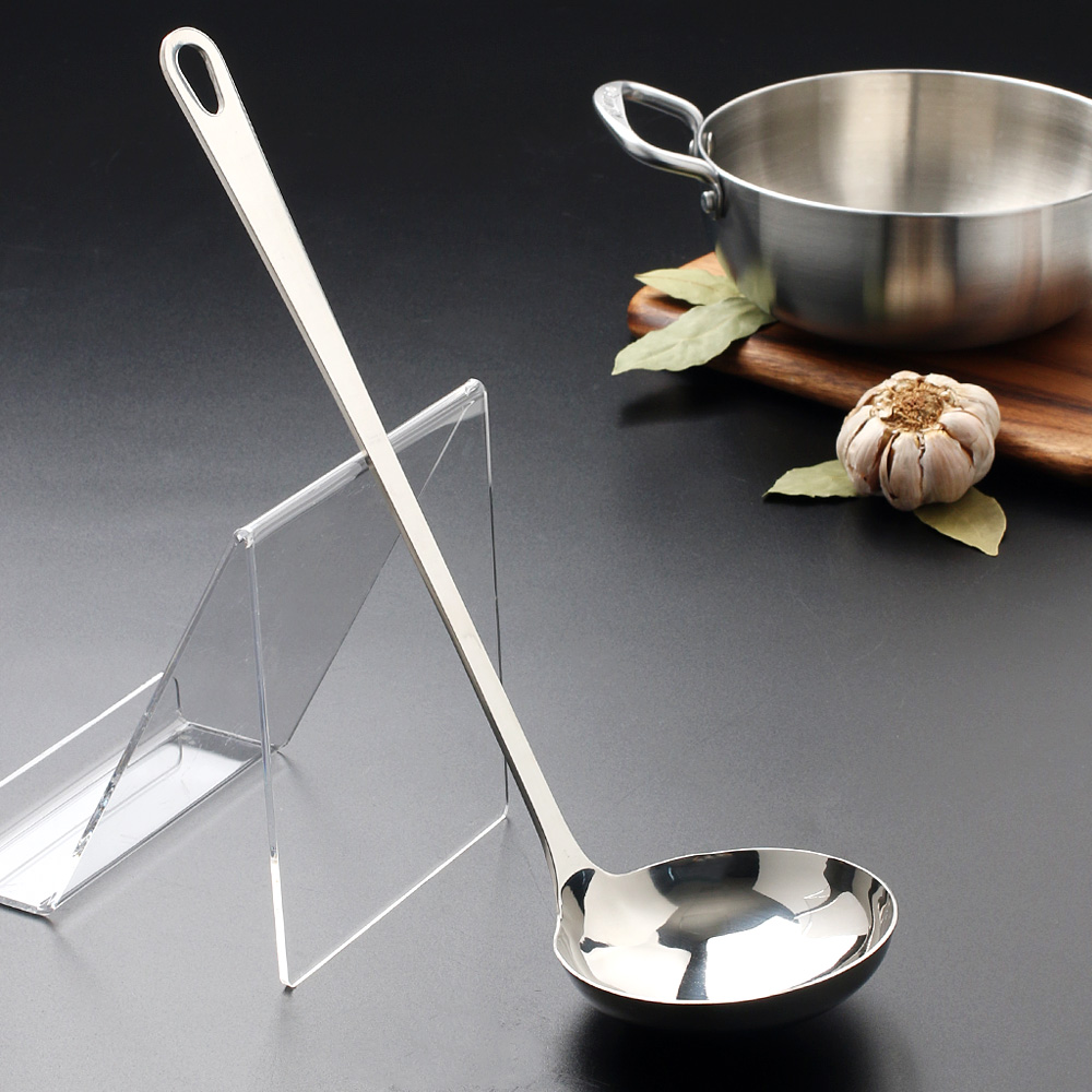 샤틴 스텐 국자 업소용 작은 서빙 미니 국자 래들 레들 35x10.5cm, 1개 - 상세 이미지 2