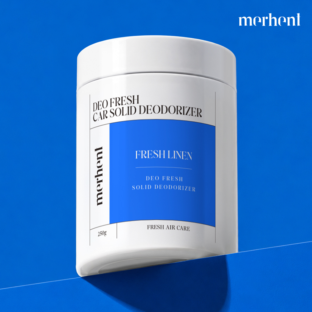 1+1 메르헨트 차량용 고체탈취제 250g 프레쉬린넨 대용량 자동차 실내 에어컨 냄새 제거 - 상세 이미지 2