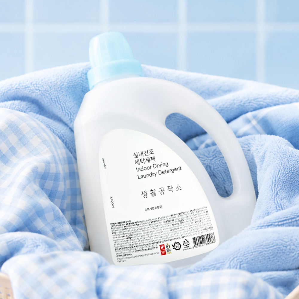 생활공작소 세탁세제 빨래 액체세제 대용량 3L 2개 - 상세 이미지 4