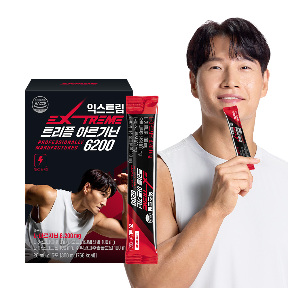 익스트림 김종국 트리플 아르기닌 6200 15포, 1개 - 상품 이미지