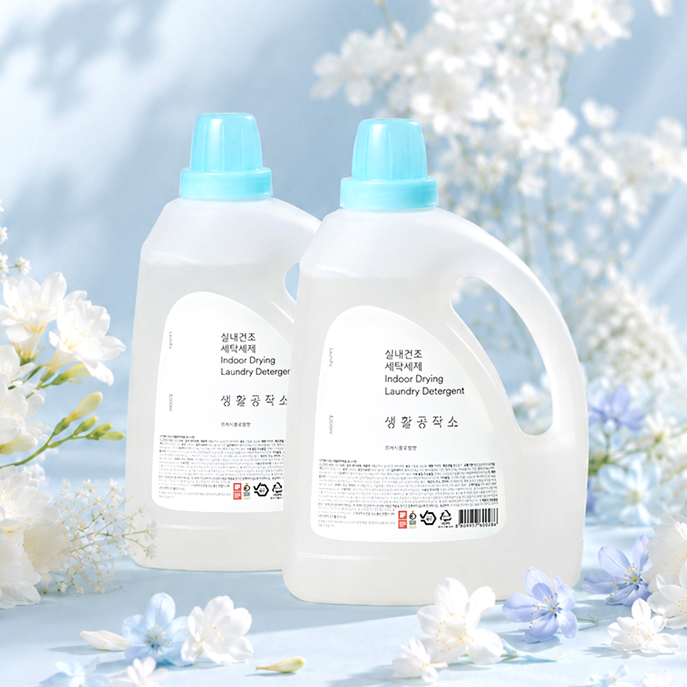 생활공작소 세탁세제 빨래 액체세제 대용량 3L 2개 - 상세 이미지 2