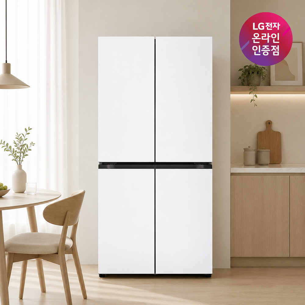 LG 디오스 AI 오브제컬렉션 4도어 냉장고 870L 1등급 T876MQQ011 상품 이미지