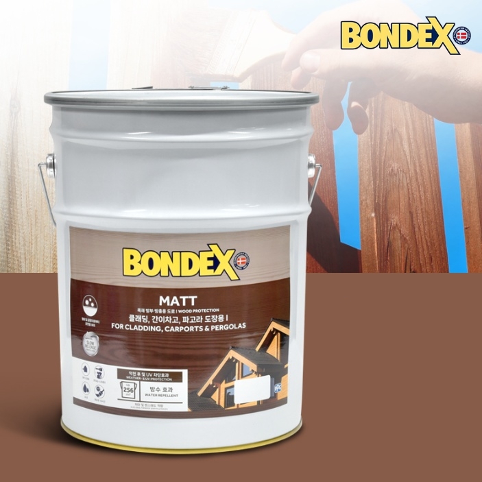 본덱스 오일스테인 20L 반광 목조주택용 펜스용 조색페인트 - 상세 이미지 2