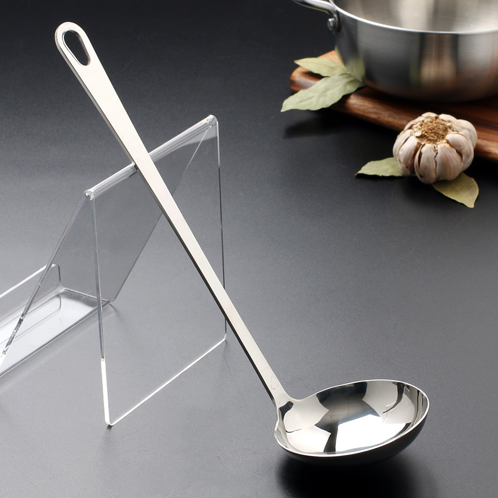 샤틴 스텐 국자 업소용 작은 서빙 미니 국자 래들 레들 31.2x9.2cm, 1개 - 상세 이미지 2