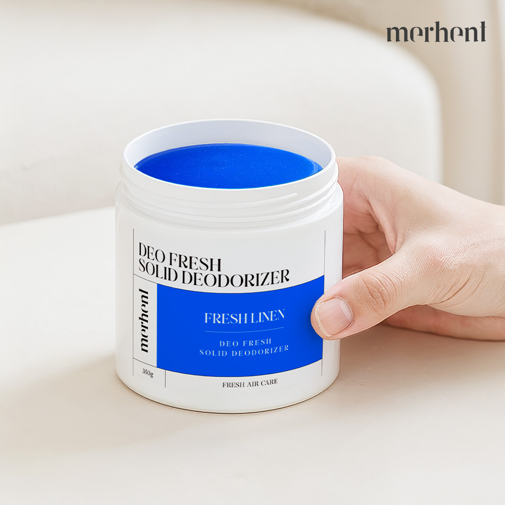 1+1 메르헨트 고체 탈취제 350g 프레쉬린넨 대용량 화장실 집안 담배 실내 냄새 제거 - 상세 이미지 2