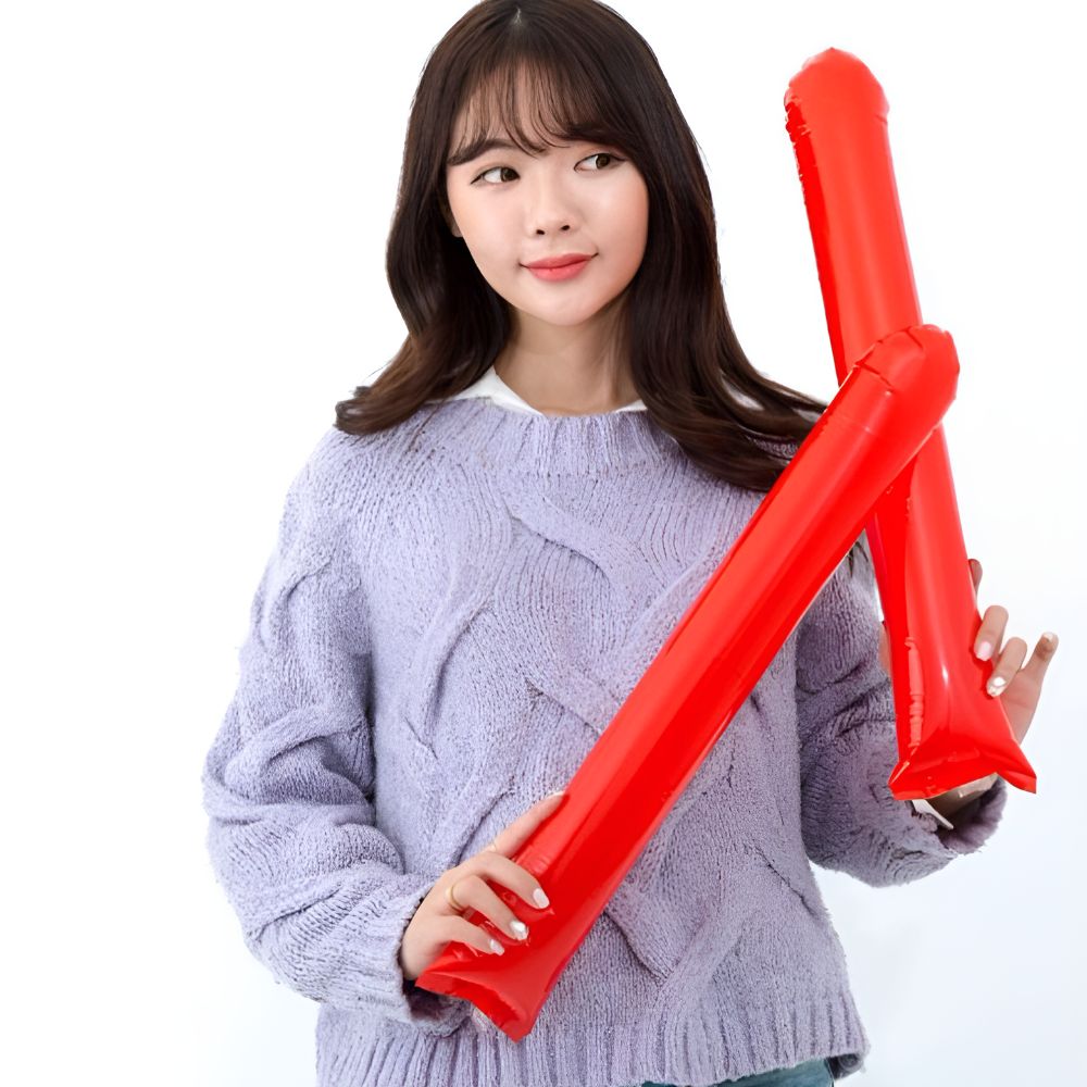 국산 응원막대풍선 응원용풍선 긴 행사용 컬러 칼라 - 상세 이미지 2
