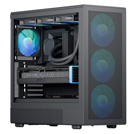 아이구주 HATCH S600 V2 미들 ATX 컴퓨터 케이스 블랙
