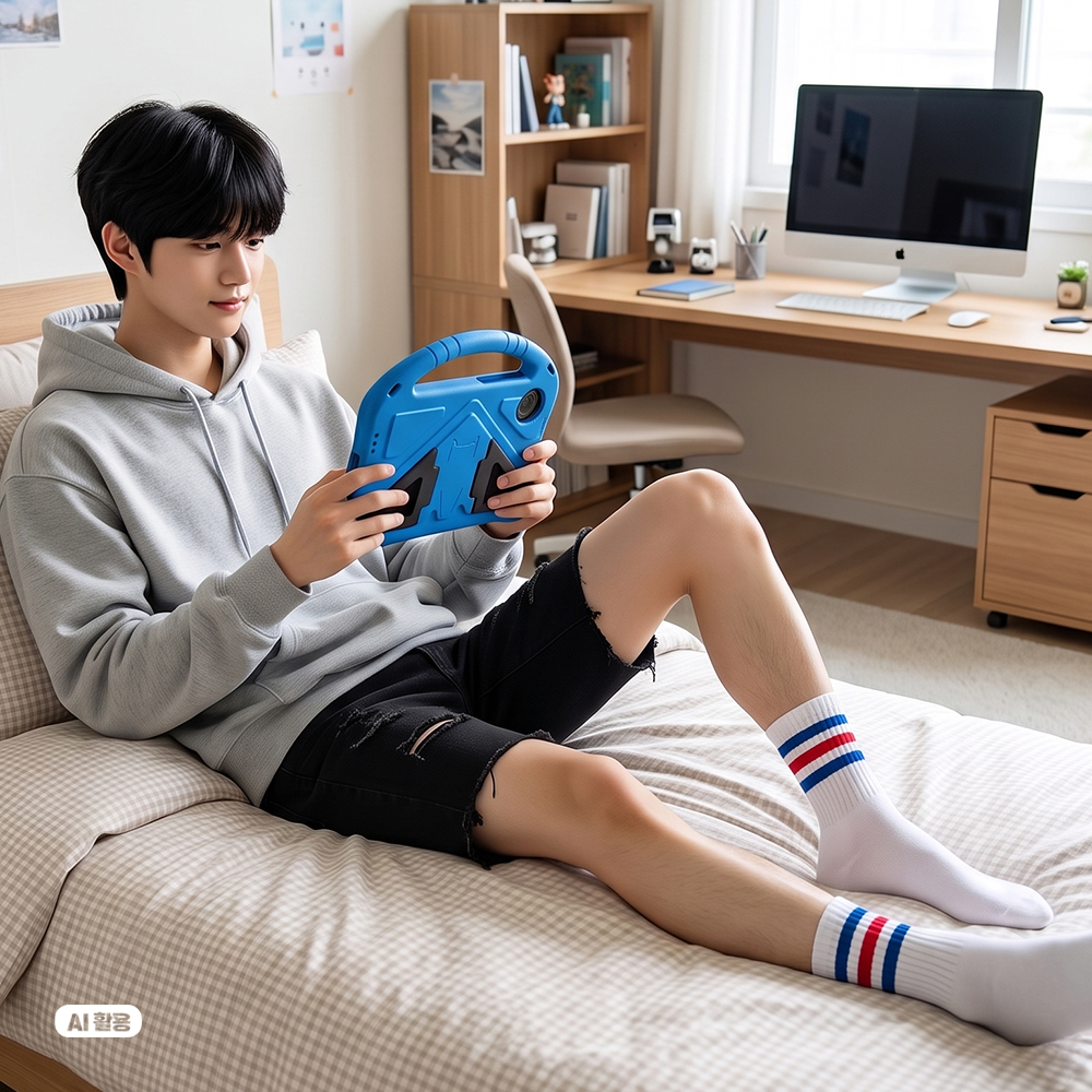 TCL TAB 8 Gen2 케이스 범퍼 키즈 메가윙 에바폼 블루, TCL TAB 8 Gen2 이미지 7