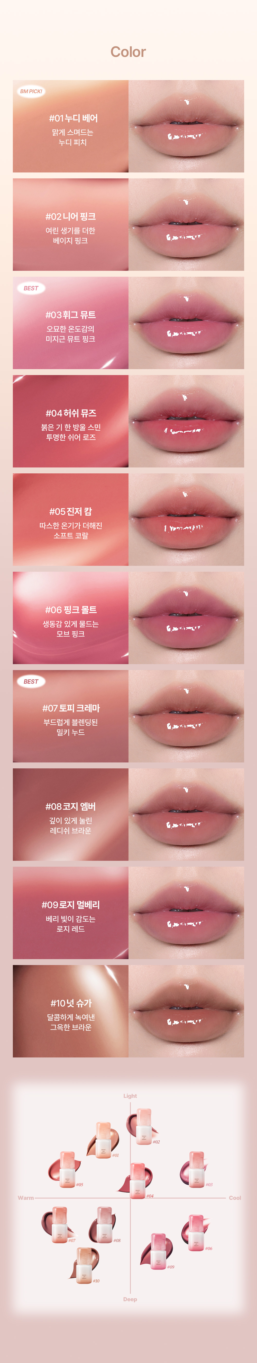 encre à lèvres too cool for school coréen k-beauty