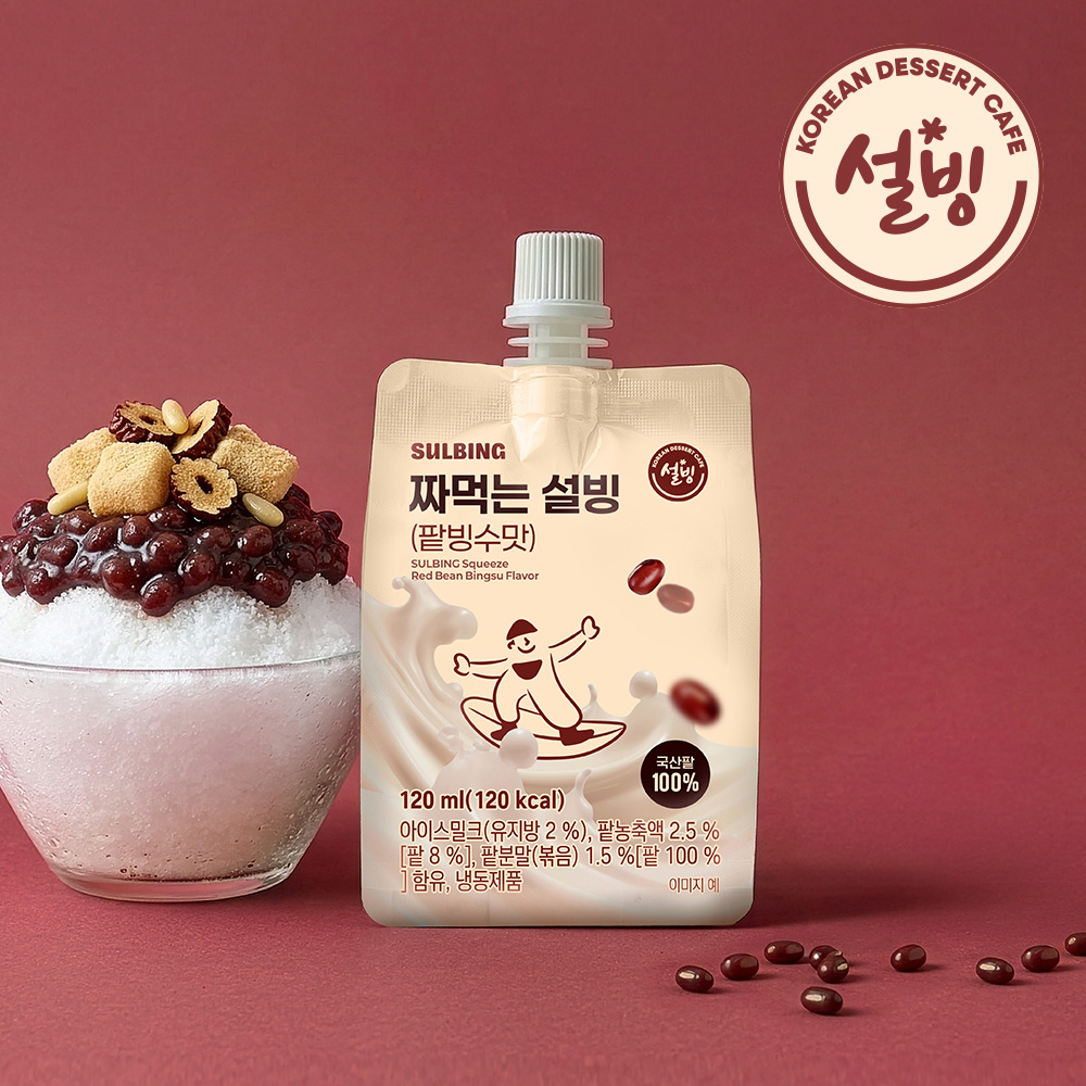 설빙 짜먹는 아이스 팥빙수 24개입 - 상품 이미지