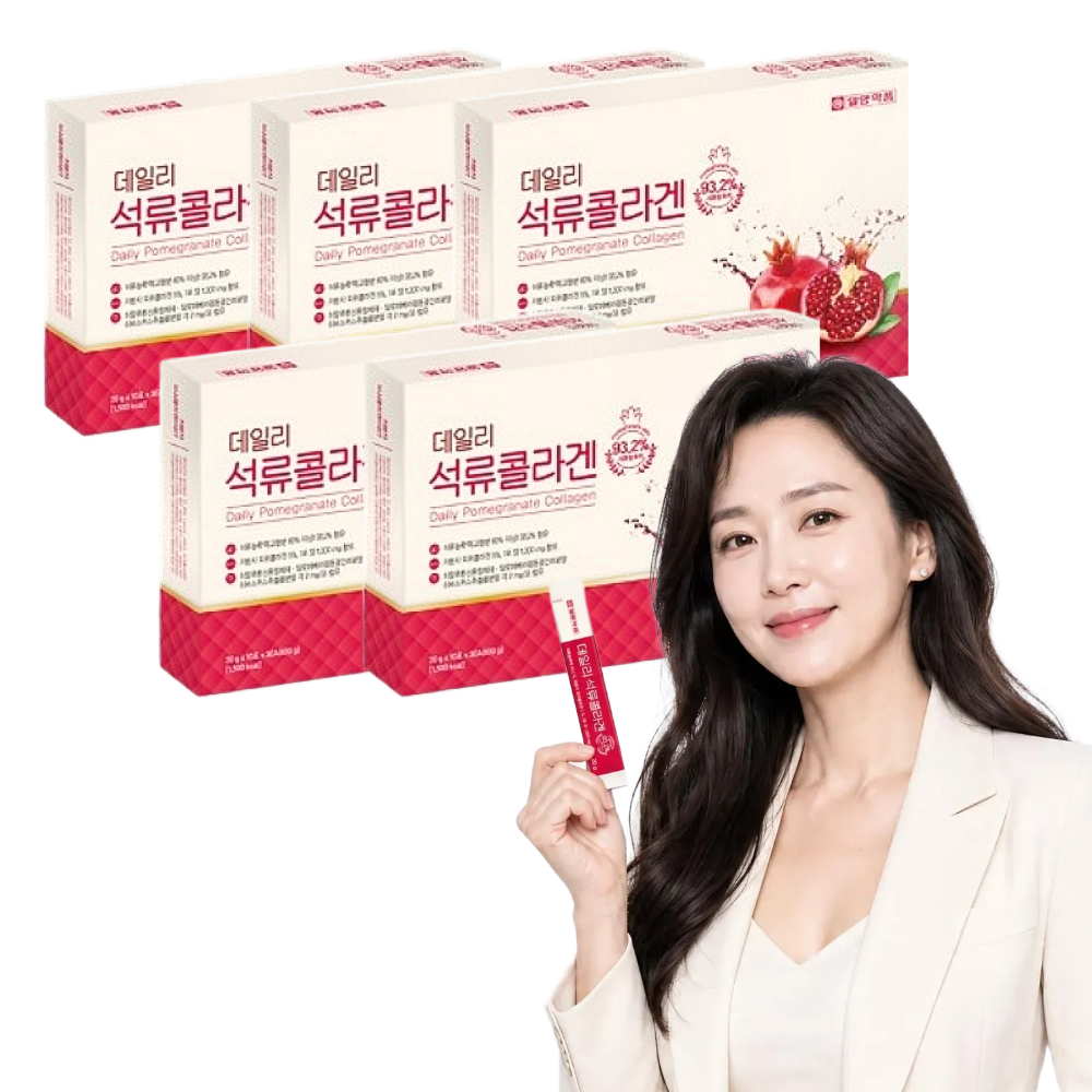 일양약품 석류콜라겐 젤리스틱 저분자피쉬콜라겐 30포, 5개 - 상품 이미지