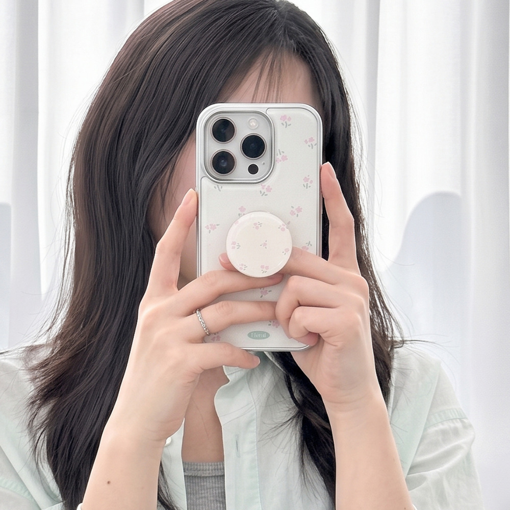 미니 플라워 그립 톡홀더 귀여운 핑거 예쁜 꽃 핸드폰 스마트폰 에폭시 스마트톡 이미지 6