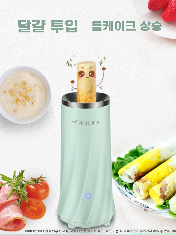 달걀바제조기 에그롤 아침대용 꼬치 달걀말이 만능 그린 - 상세 이미지 3