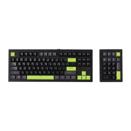 지클릭커 오피스프로 사일런스M 멀티포지션 WK87+NK21 무선 키보드 (Poker Green)