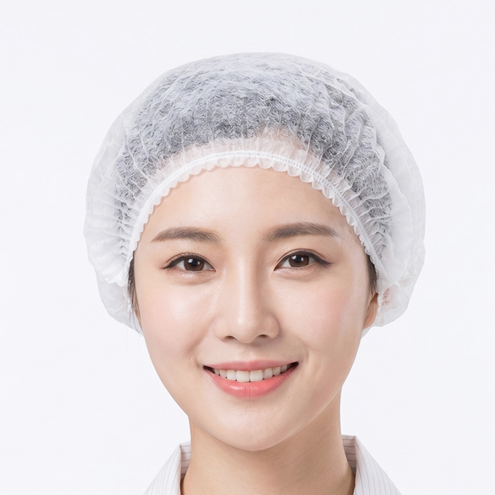 일회용 위생 모자 100P 요리사 조리사 식당 영양사 급식 주방 위생모 조리모 라운드캡 - 상품 이미지