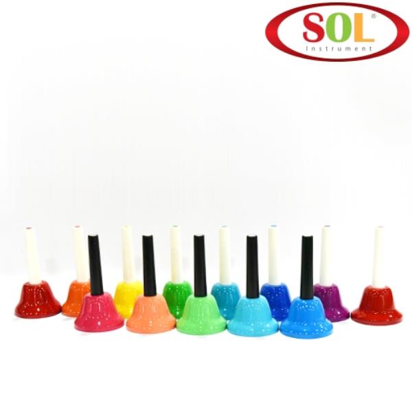 SOL 컬러 핸드벨 EFC-48+EFC-405RB 13음 교육용 - 상품 이미지