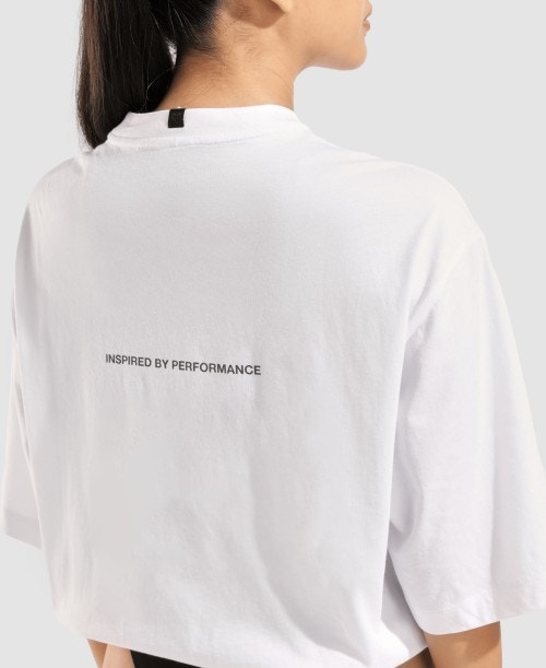 아레나 스윔 크롭 티셔츠 White, L - 상세 이미지 5