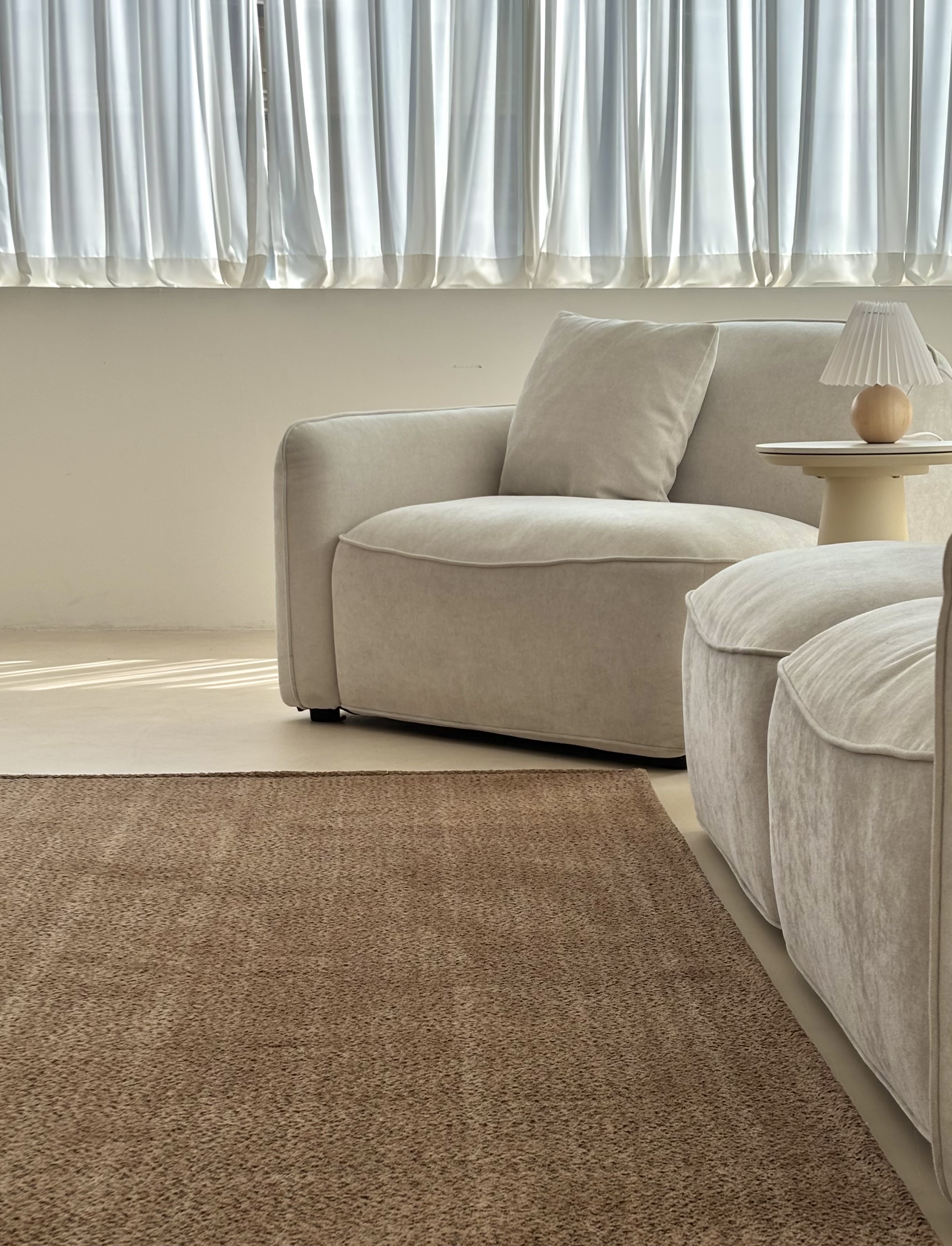 부클레 사계절 러그 거실 인테리어 논슬립 Boucle Rug 오크브라운, 150x200cm 이미지 6