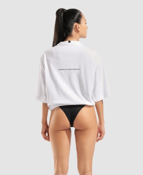 아레나 스윔 크롭 티셔츠 White, L - 상세 이미지 2
