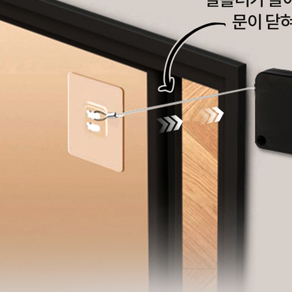 음식냄새방지출입문도어클로저 강력한내구성방문용자동문닫이 냉난방비절약현관문자동문닫힘장치 - 상세 이미지 3