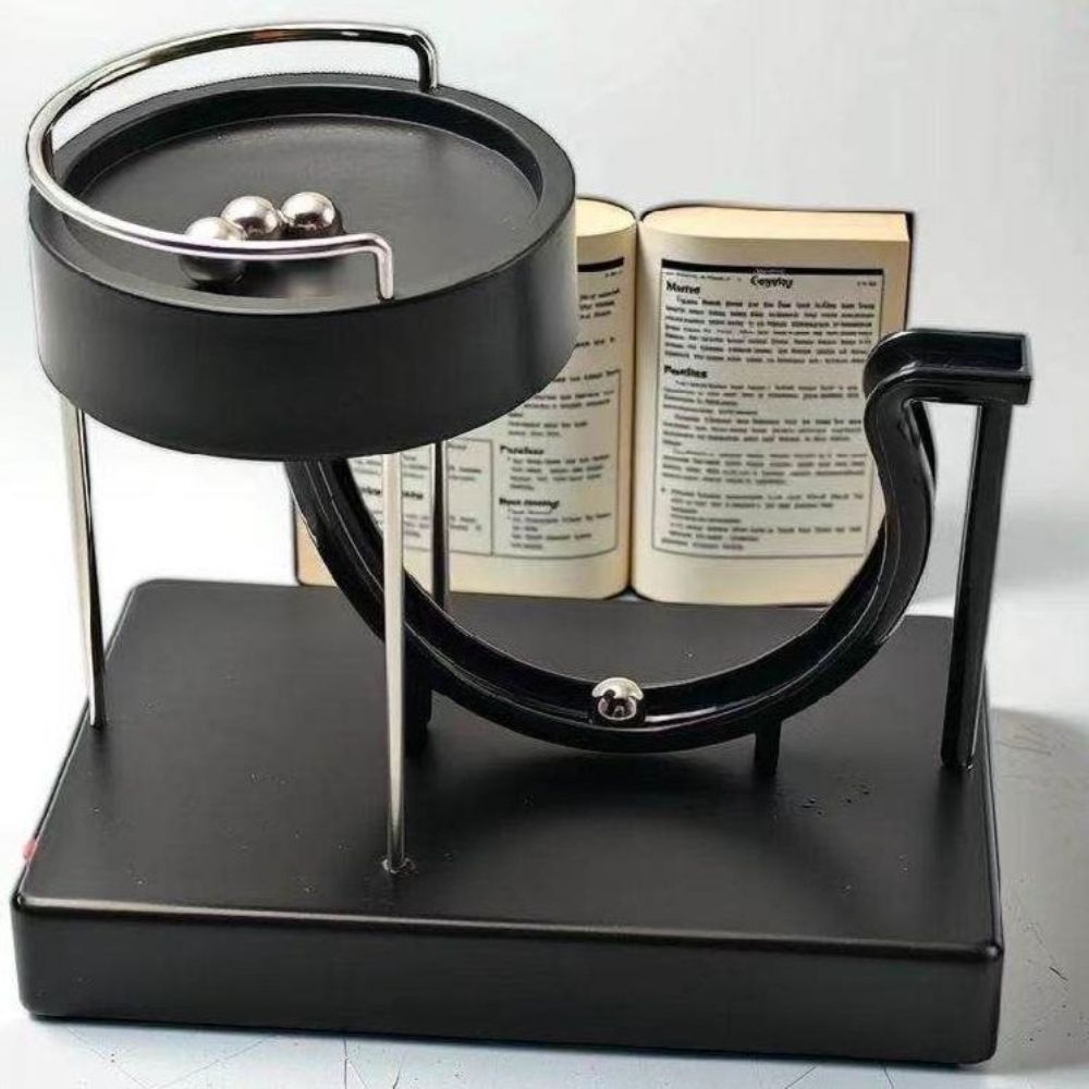 뉴턴 영구 운동기 트랙 볼 테이블탑 스몰볼 무한 루프 스트레스 해소 장난감 예술 장식 - 상세 이미지 5