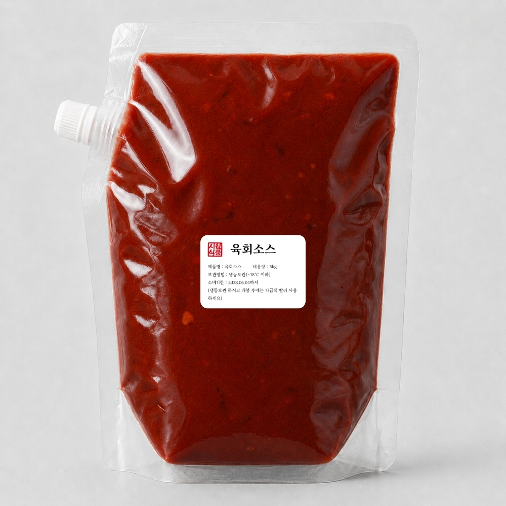 시원 육회 양념 소스 5kg, 3개 - 상품 이미지