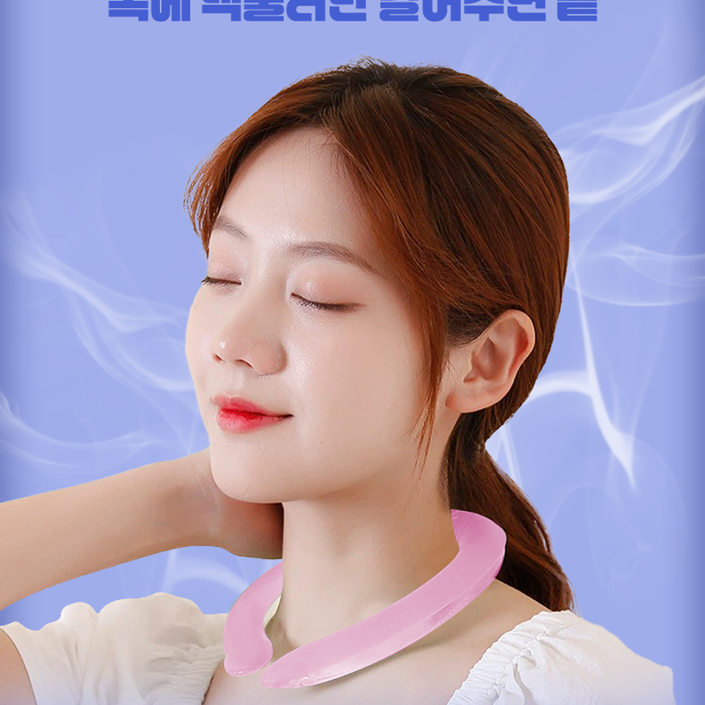 여름필수템넥쿨러 PCM소재야외활동목냉각기 NASA기술운동시원목냉각링 28도씨 - 상세 이미지 3