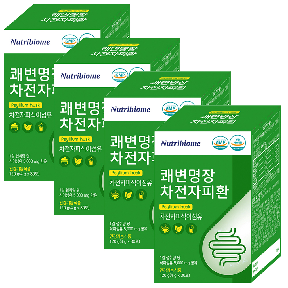 뉴바옴 쾌변명장 차전자피환 30포, 4개 - 상품 이미지