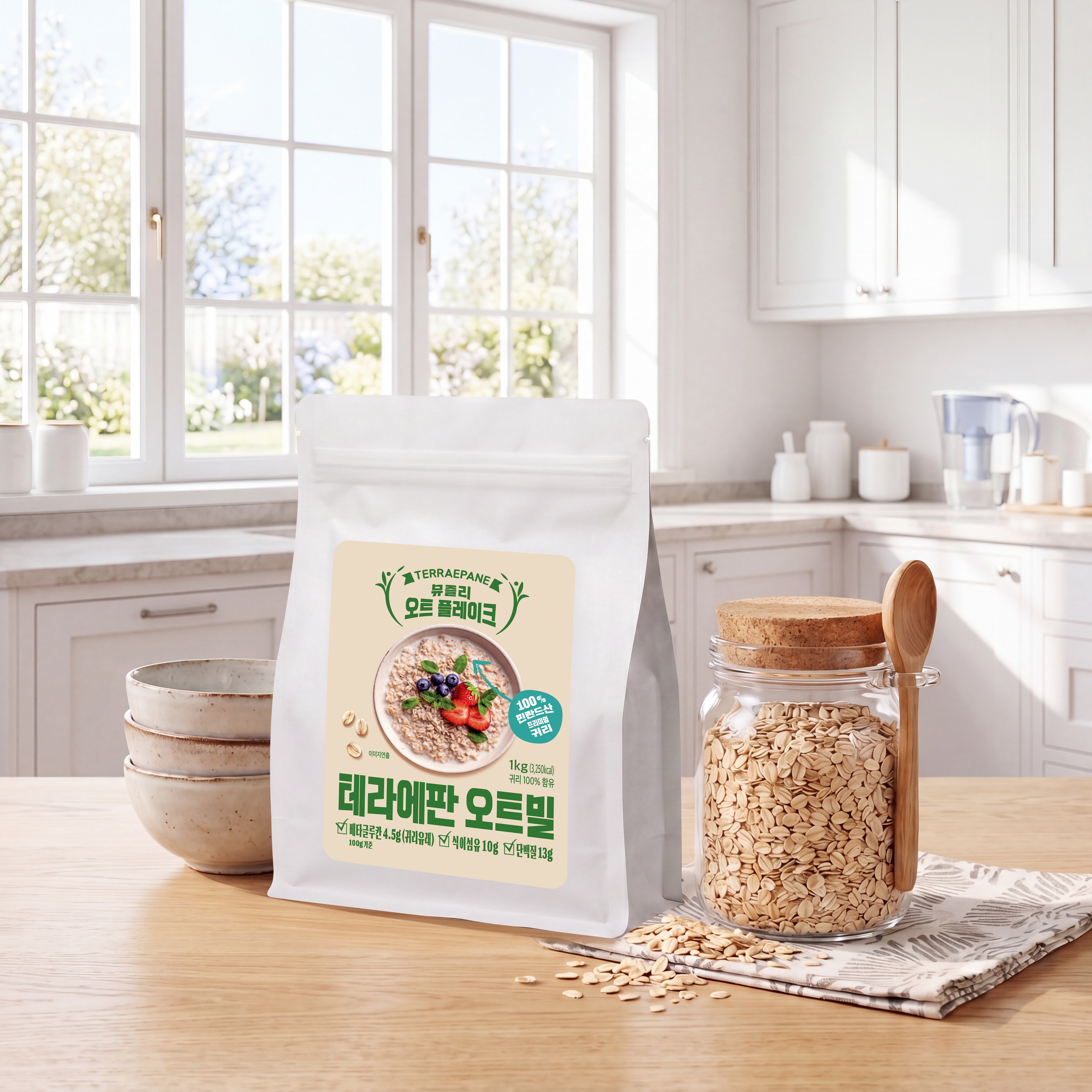 테라에판 오트밀 1kg 100%핀란드산 - 상세 이미지 2