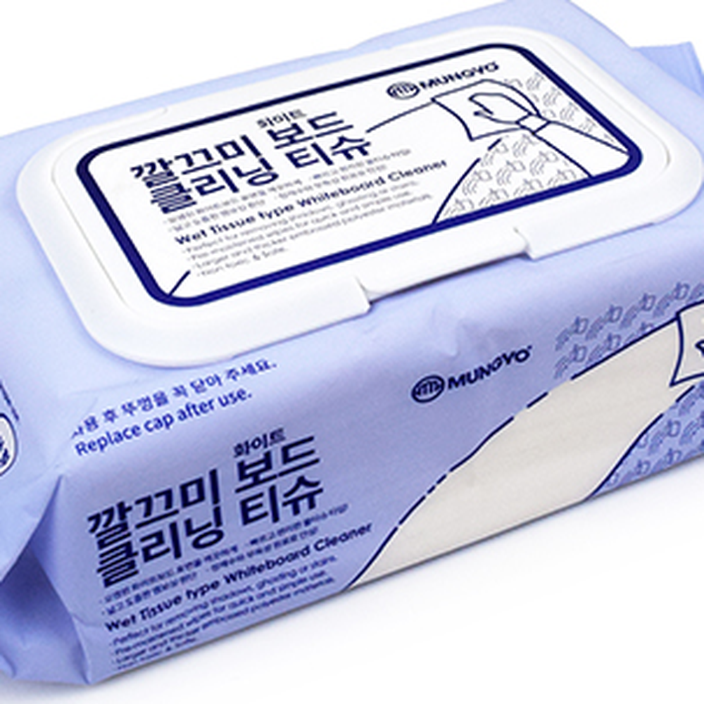 깔끔이세정사무실용보드클리닝티슈 마커자국제거교실용화이트보드티슈 양면사용가능 30매 - 상세 이미지 2