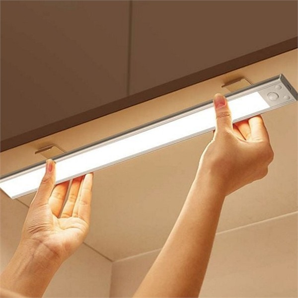 슬림형 충전식 led 센서등 60cm 벽걸이 무선 led 센서등 조명등 - 상품 이미지