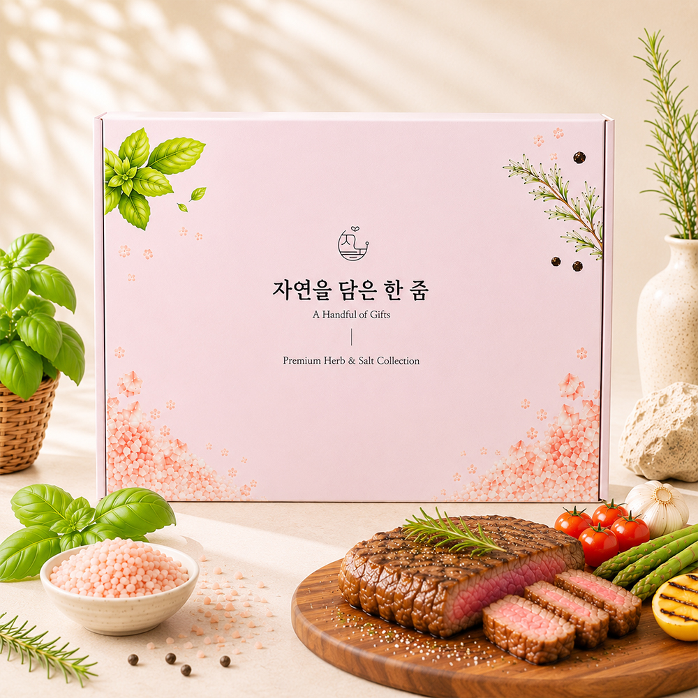 지노네상점 그라인더 4종 선물세트 히말라야 핑크솔트 통후추 허브 답례품 집들이 기업선물 - 상세 이미지 2