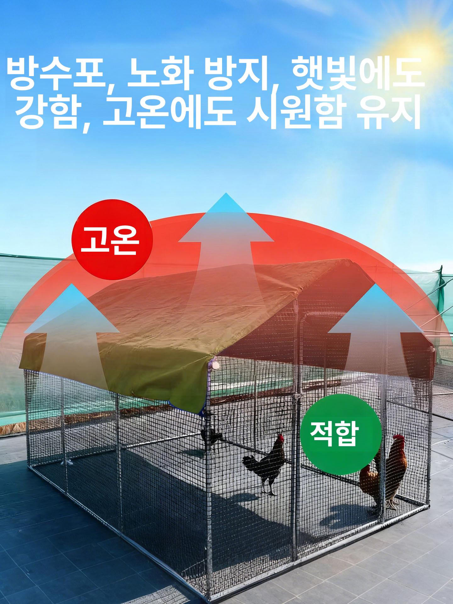 스틸네스트 닭장 조립식 만들기 키우기 케이지 닭집 그물망 양계장 닭 조류 대형 새장 - 상세 이미지 4