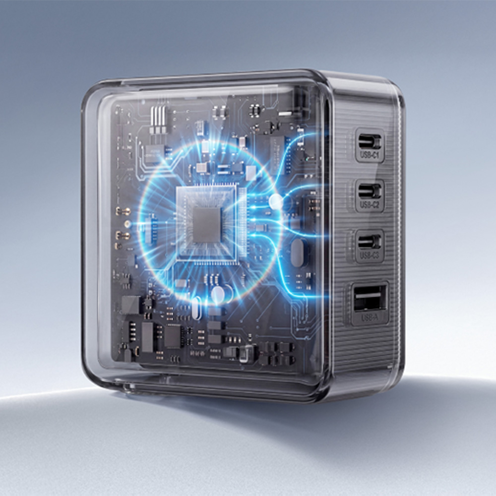 벤션 DASH Pro 140W GaN 디스플레이 PD PPS 고속충전기 그레이 - 상세 이미지 5