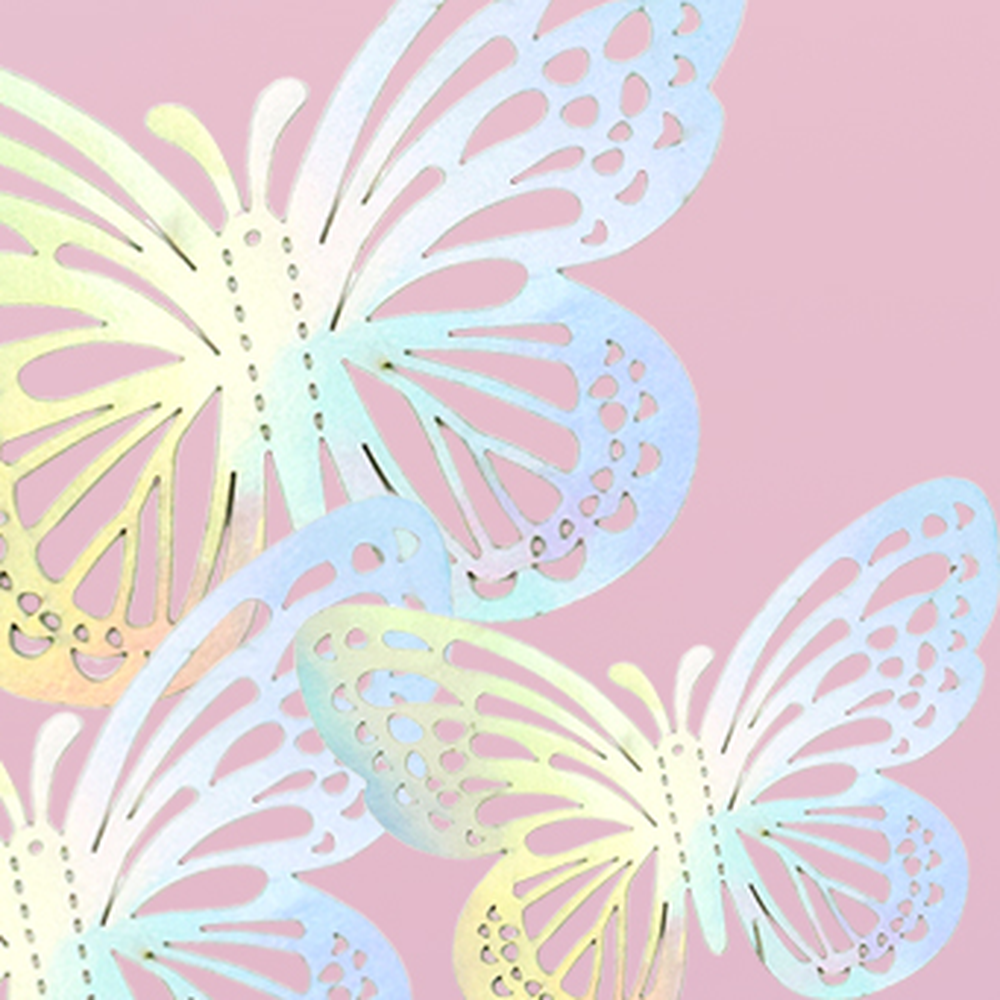 생일이벤트공간장식홀로그램나비 기념일꾸미기입체나비장식 파티데코 12p - 상세 이미지 3