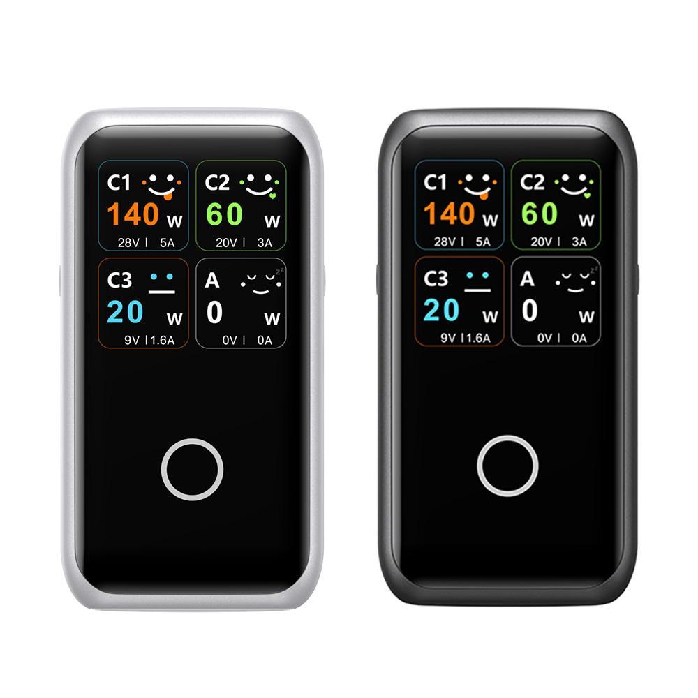 벤션 DASH Pro 140W GaN 디스플레이 PD PPS 고속충전기 그레이 - 상세 이미지 4
