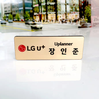 명찰 금속명찰제쟉 골드 실버 이름표 6x2 부착없음 병원 학교 이미지 8