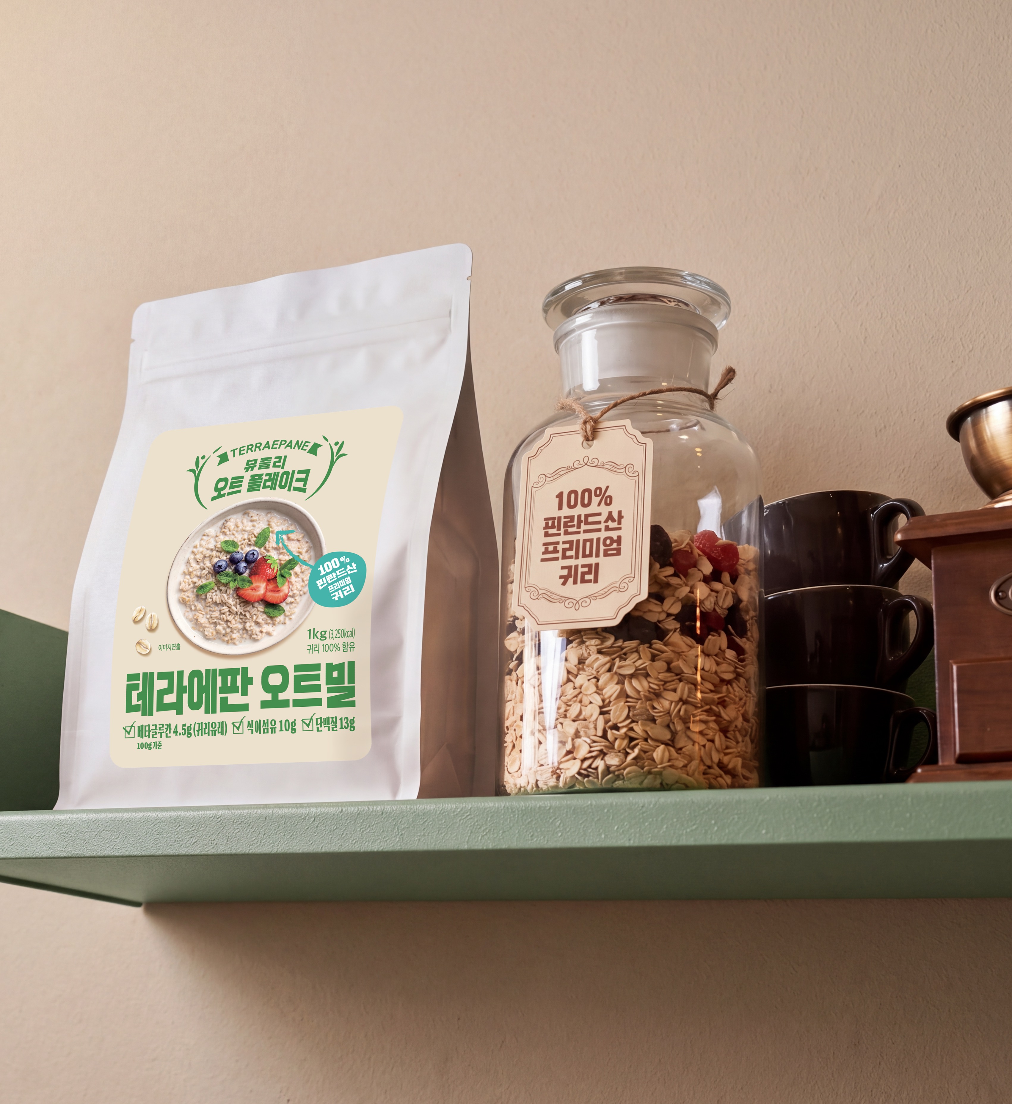 테라에판 오트밀 1kg 100%핀란드산 - 상세 이미지 3