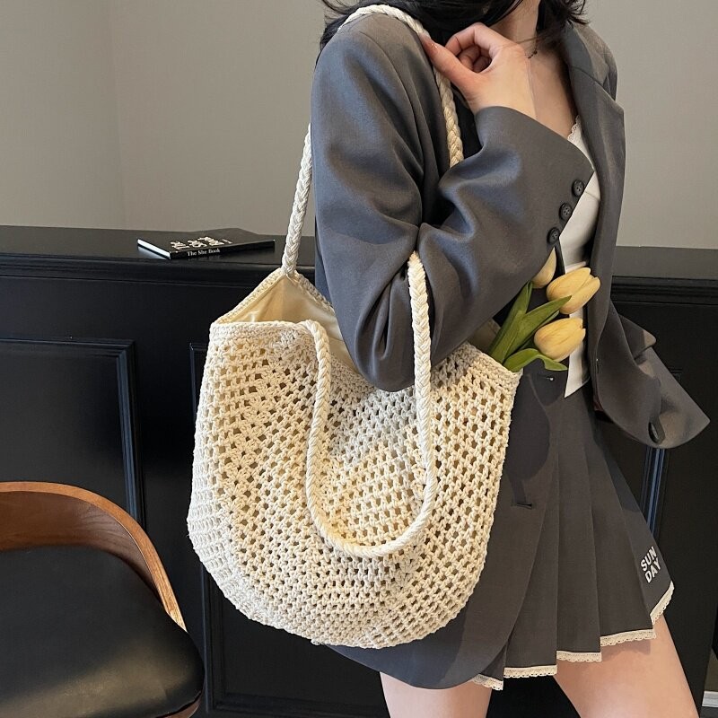 손뜨게가방 꽃뜨개가방 여름 명품손뜨개가방 꽃니트가방 이미지 6