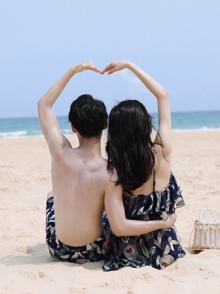 신혼여행 휴양지 커플룩 동남아 롱 쉬폰 비치 - 상세 이미지 3